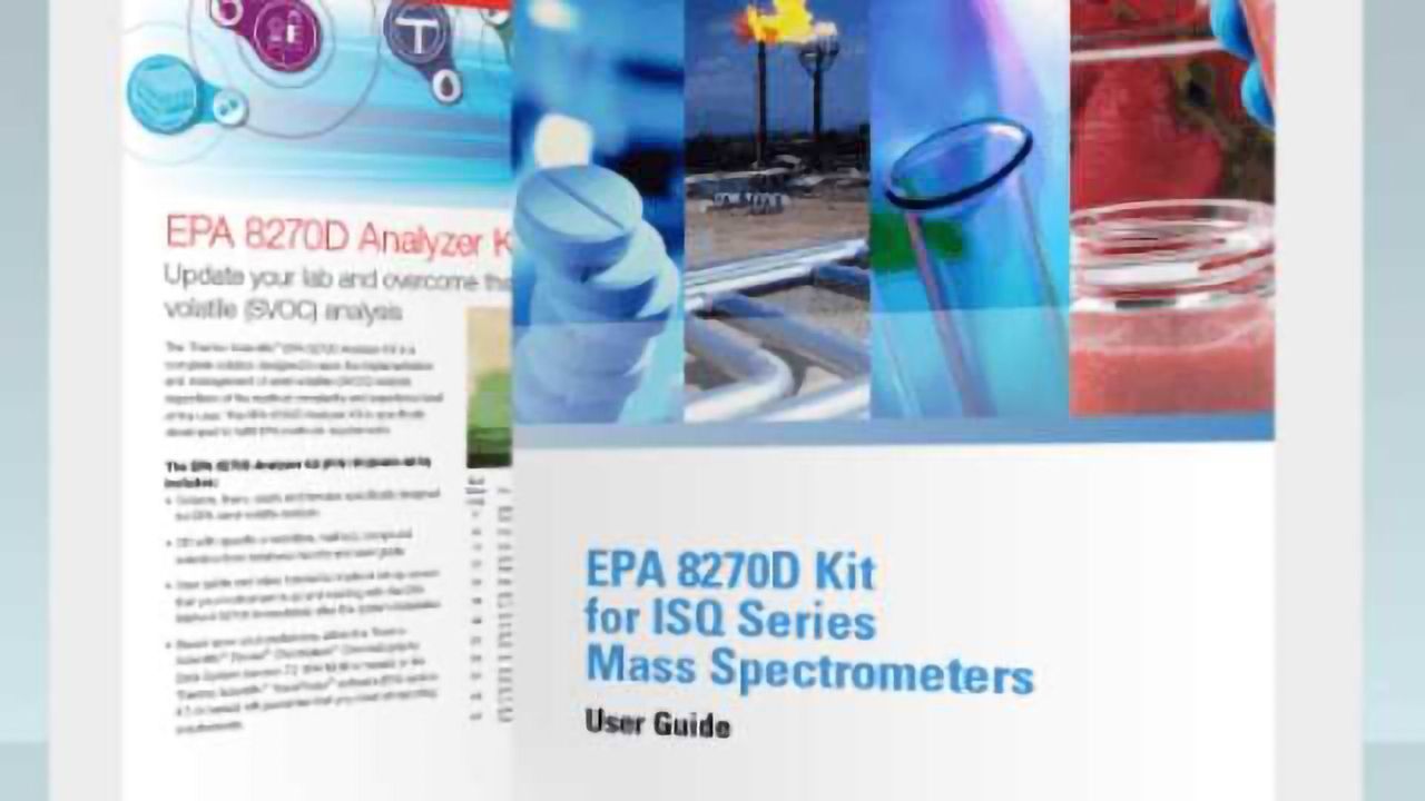 New Application Kit for Single-Column GC-MS Analysis of Semivolatile Organic Compounds