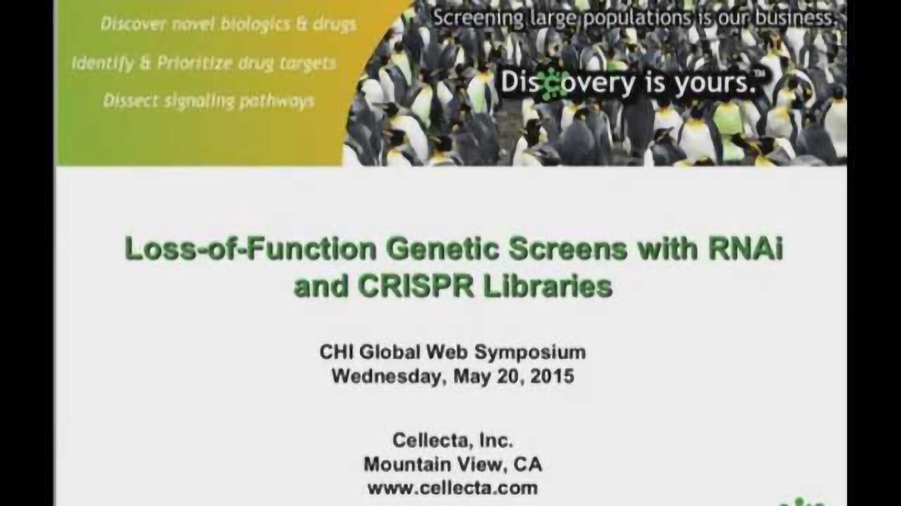Loss-of-Function Genetic Screens with RNAi and CRISPR Libraries