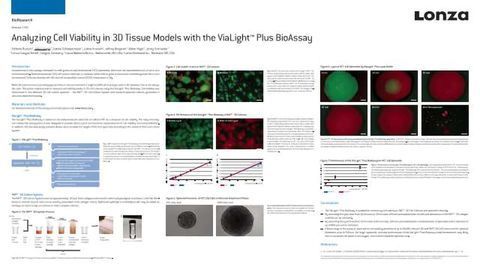 Analyzing Cell Viability in 3D Tissue Models with the ViaLight™ Plus BioAssay