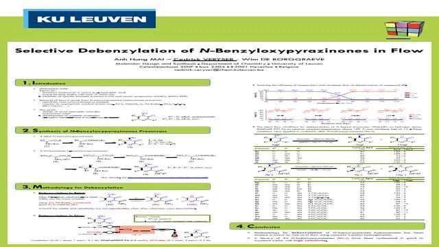 选择性的N-Benzyloxypyrazinones Debenzylation流内容块的形象