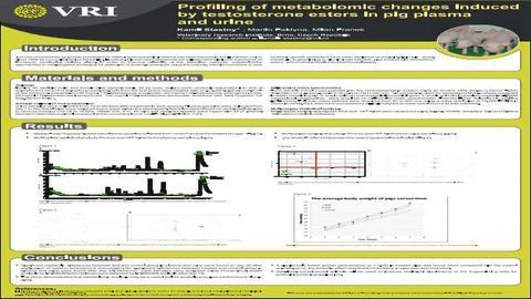 Profiling of metabolomic changes induced by testosterone esters in pig plasma and urine