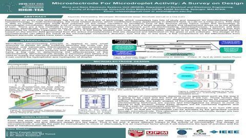 Microelectrode For Microdroplet Activity: A Survey on Design