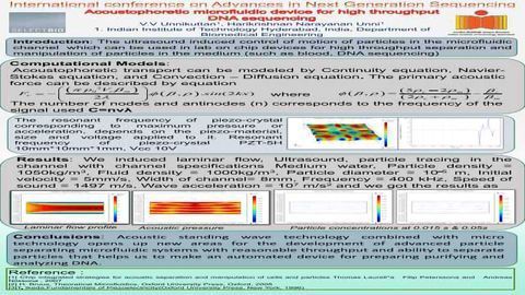 Acoustophoretic Microfluidic Device for High Throughput DNA Sequencing