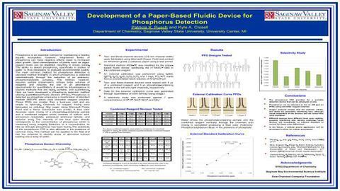 Development of a Paper-Based Fluidic Device for Phosphorus Detection