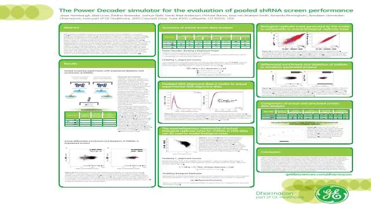The Power Decoder Simulator for the Evaluation of Pooled shRNA Screen Performance