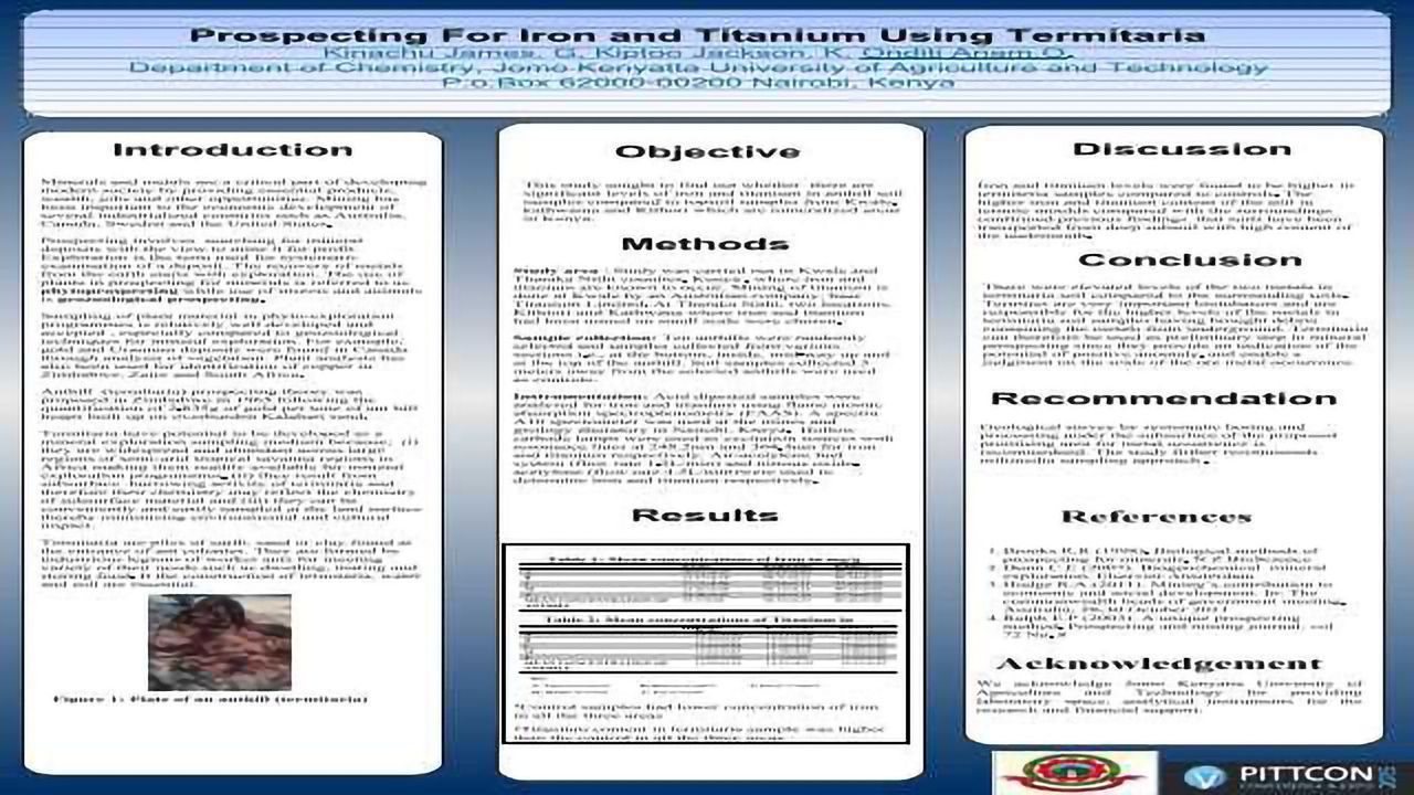Prospecting For Iron and Titanium Using Termitaria