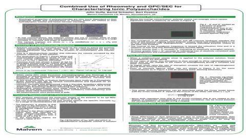Combined Use of Rheometry and GPC/SEC for Characterising Ionic Polysaccharides