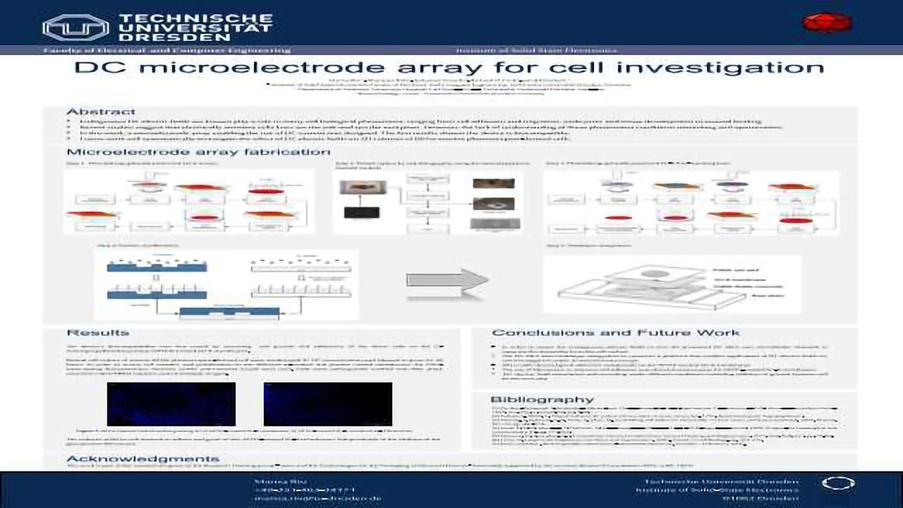 DC Microelectrode Array for Cell Investigation