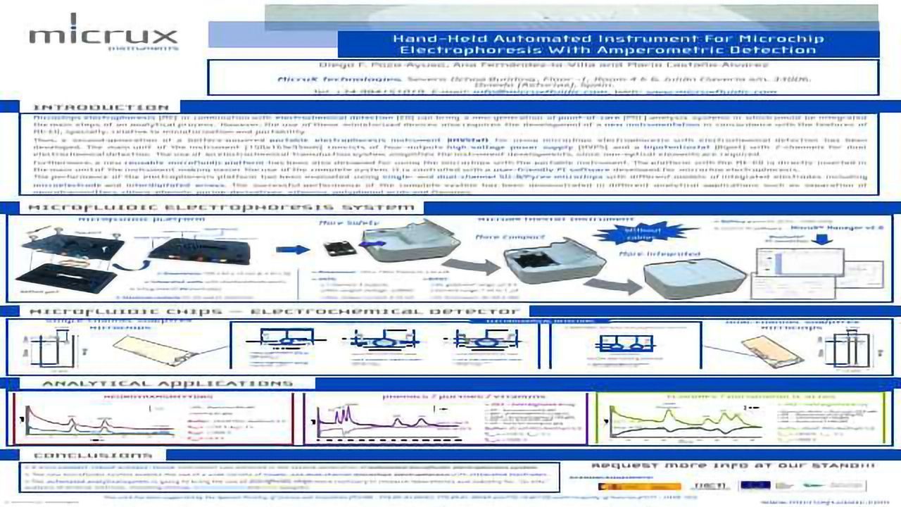 Hand-held Automated Instrument for Microchip Electrophoresis with Amperometric Detection