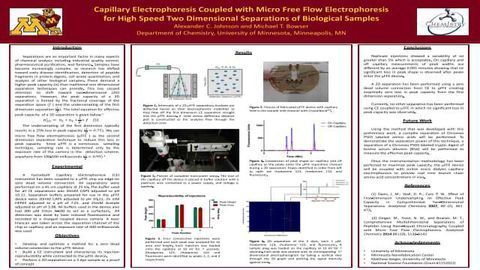 Capillary Electrophoresis Coupled with Micro Free Flow Electrophoresis for High Speed Two Dimensional Separations of Biological Samples