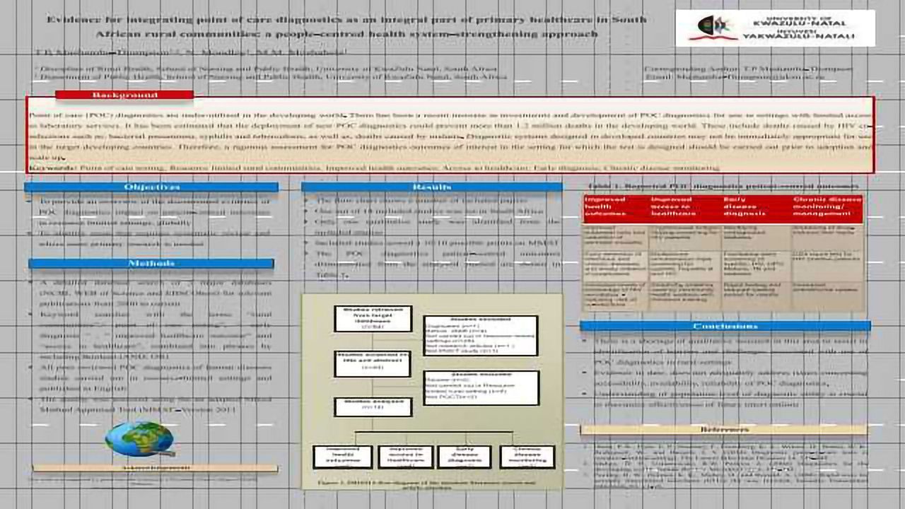 Evidence for Integrating Point of Care Diagnostics as an Integral Part of Primary Healthcare in South African Rural Communities: A People-centred Health System-strengthening Approach