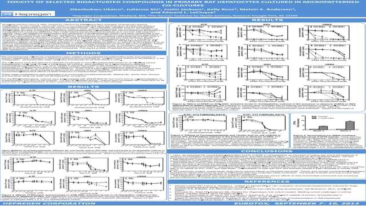 TOXICITY OF SELECTED BIOACTIVATED COMPOUNDS IN PRIMARY RAT HEPATOCYTES CULTURED IN MICROPATTERNED CO-CULTURES
