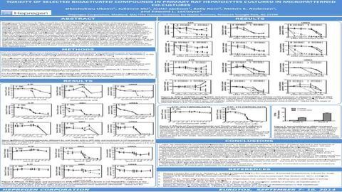 TOXICITY OF SELECTED BIOACTIVATED COMPOUNDS IN PRIMARY RAT HEPATOCYTES CULTURED IN MICROPATTERNED CO-CULTURES