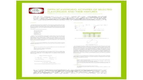 DPPH scavenging activities of selected flavonoids and their mixtures