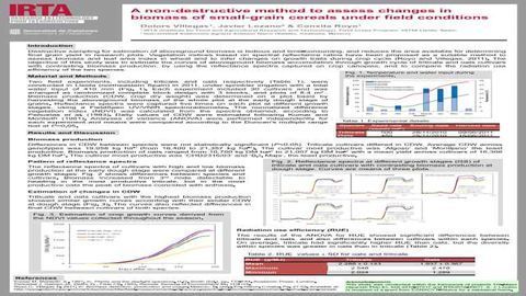 A non-destructive method to assess changes in the biomass of small-grain cereals under field conditions