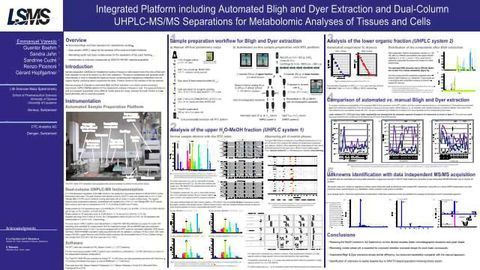 Integrated platform including automated bligh and dyer extraction and dual-column