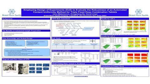 Employing Design of Experiments (DoE) to Evaluate the Robustness of an Automated Content Uniformity Method for the Triple Fixed Dose Combination Tablets