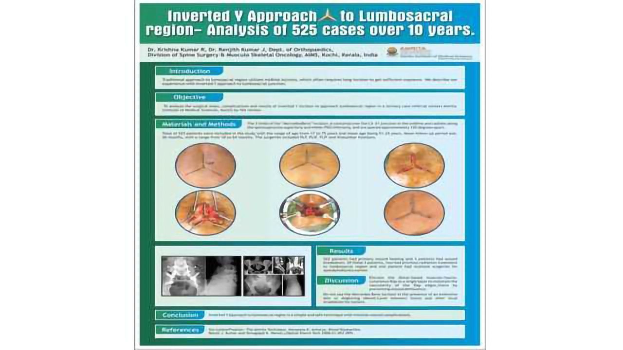 Inverted Y Approach to Lumbosacral region - Analysis of 525 cases over 10 years