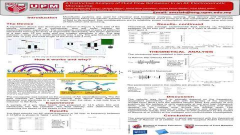 A Distinctive Analysis of Fluid Flow Behaviour in an AC Electroosmotic Micropump
