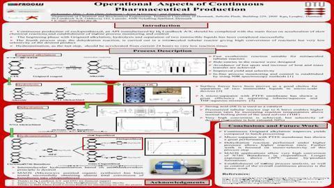 Aleksandar Mitic wins Poster Award at Flow Chemistry Europe 2013