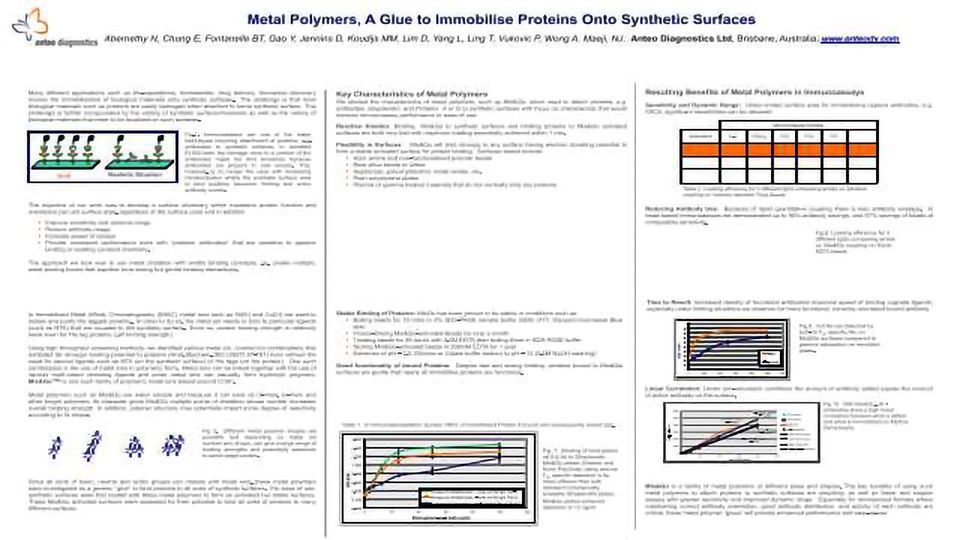 Metal Polymers, A Glue to Immobilise Proteins Onto Synthetic Surfaces content piece image