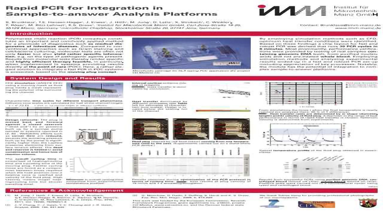 Rapid PCR for Integration in Sample-to-answer Analysis Platforms