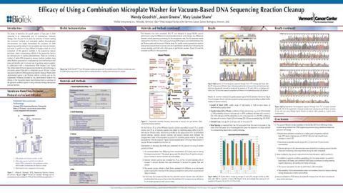 Efficacy of Using a Combination Microplate Washer for Vacuum-Based DNA Sequencing Reaction Cleanup