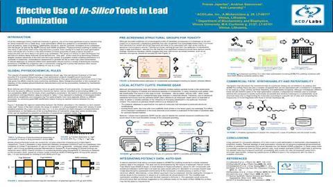 Effective Use of In-Silico Tools in Lead Optimization