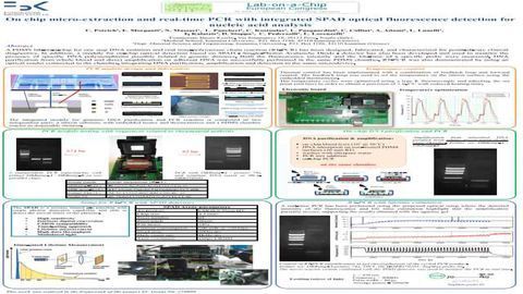 On chip micro-extraction and real-time PCR with integrated SPAD optical fluorescence detection for nucleic acid analysis