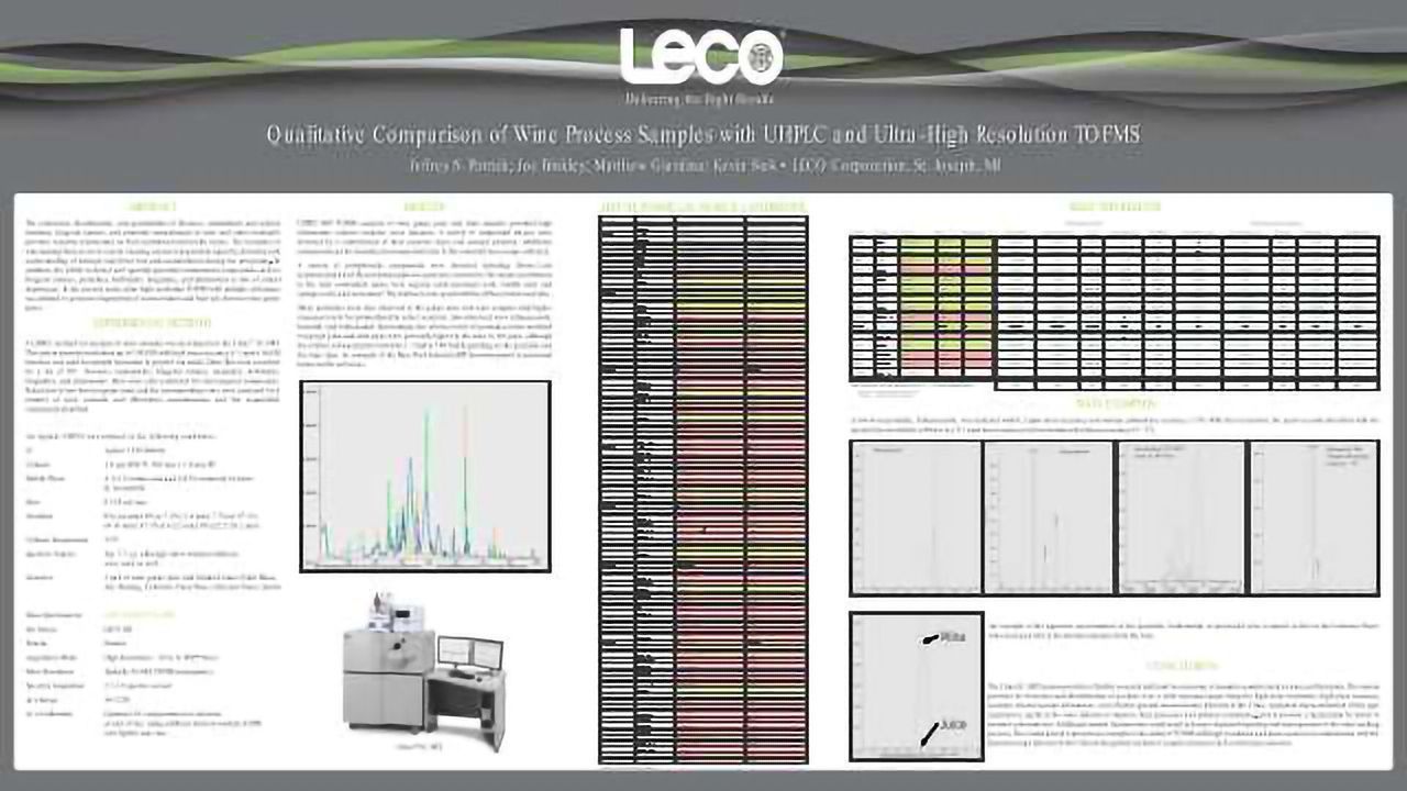 Qualitative Comparison of Wine Process Samples with UHPLC and Ultra-High Resolution TOFMS