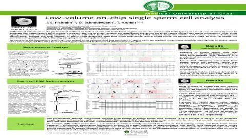 Low-volume on-chip single sperm cell analysis