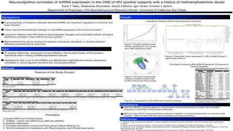 Neurocognitive correlates of miRNA expression in the CNS of HIV positive subjects with a history of methamphetamine abuse