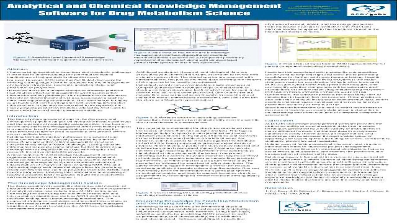 Analytical and Chemical Knowledge Management Software for Drug Metabolism Science