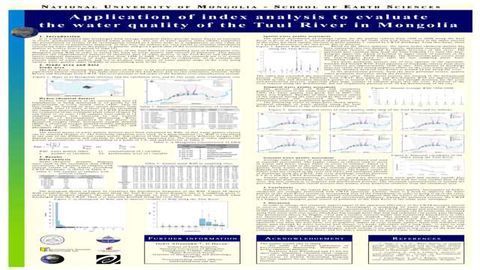 Application of index analysis to evaluate the water quality of the Tuul River in Mongolia