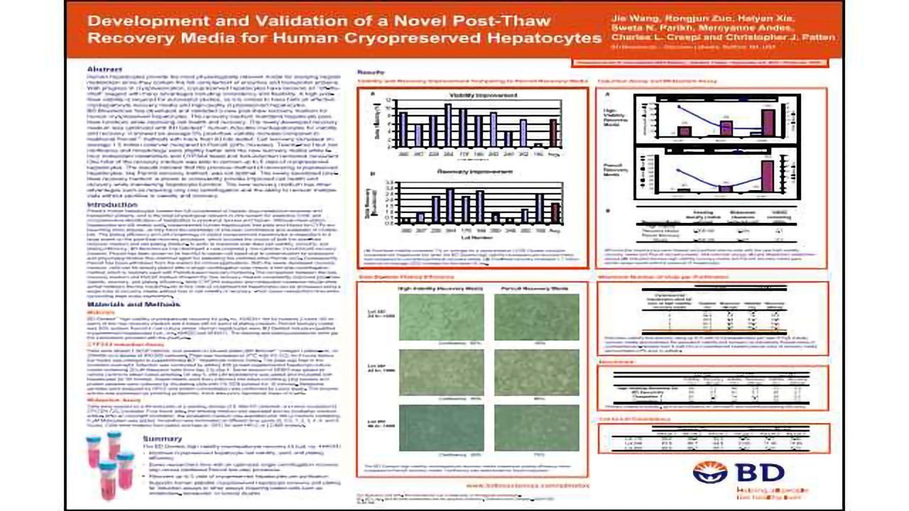 Development and Validation of a Novel Post-Thaw Recovery Media for Human Cryopreserved Hepatocytes
