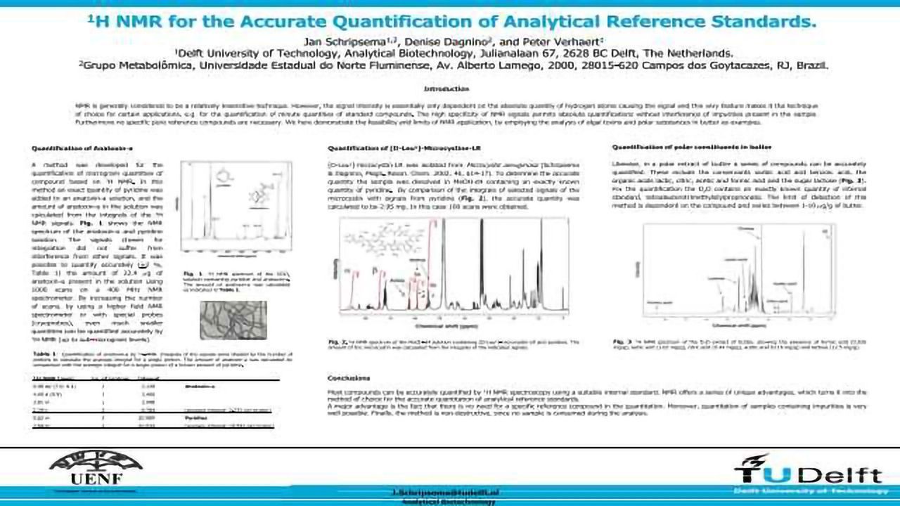 1H NMR for the Accurate Quantification of Analytical Reference Standards