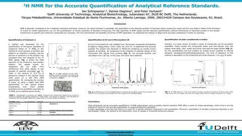 1H NMR for the Accurate Quantification of Analytical Reference Standards