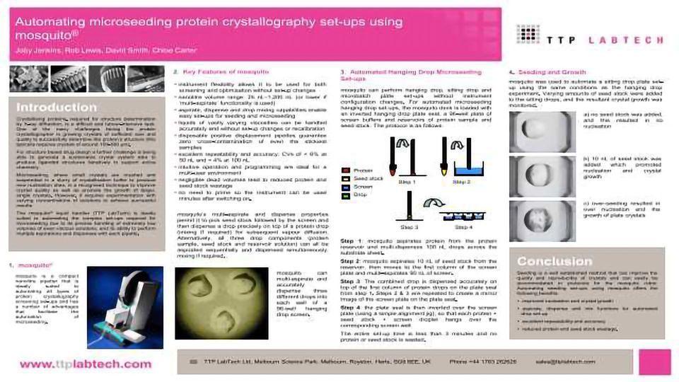 Automating Microseeding Protein Crystallography Set-ups Using Mosquito content piece image