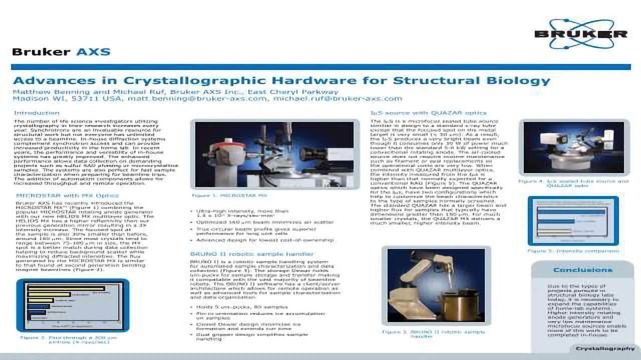 Advances in Crystallographic Hardware for Structural Biology
