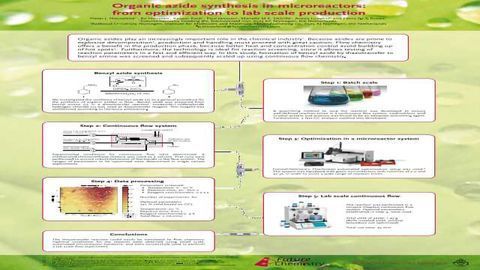 Organic azide synthesis in microreactors: from optimization to lab scale production