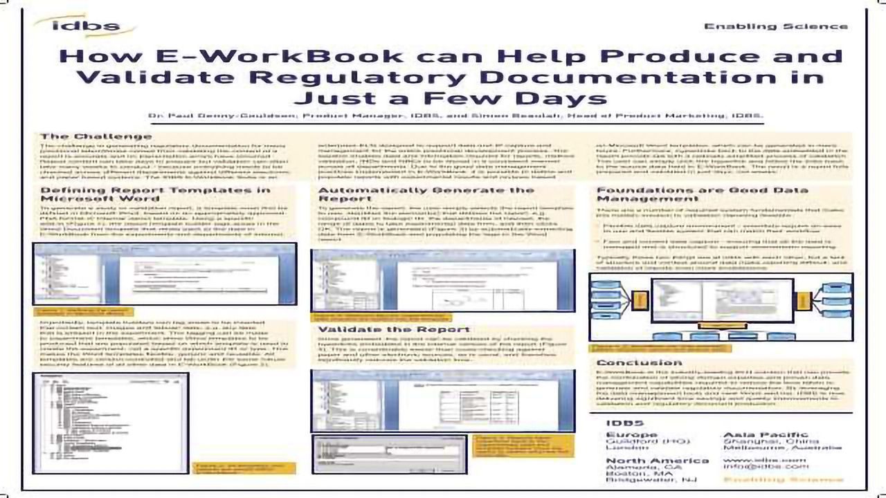 How to Produce and Validate an IND Report / Validation Report in Just a Few Days