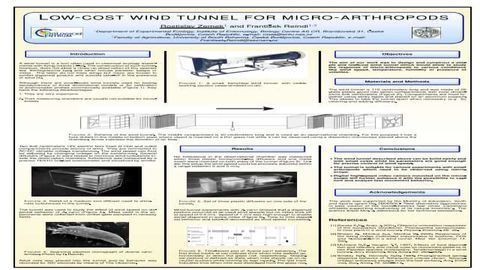 Low-cost wind tunnel for micro-arthropods