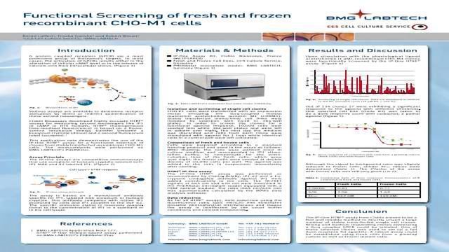 功能筛选重组CHO-M1细胞使用PHERAstar BMG LABTECH内容块的形象