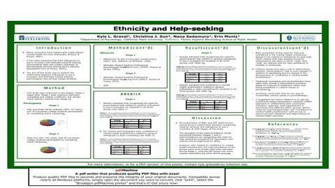 Ethnicity and Help-seeking