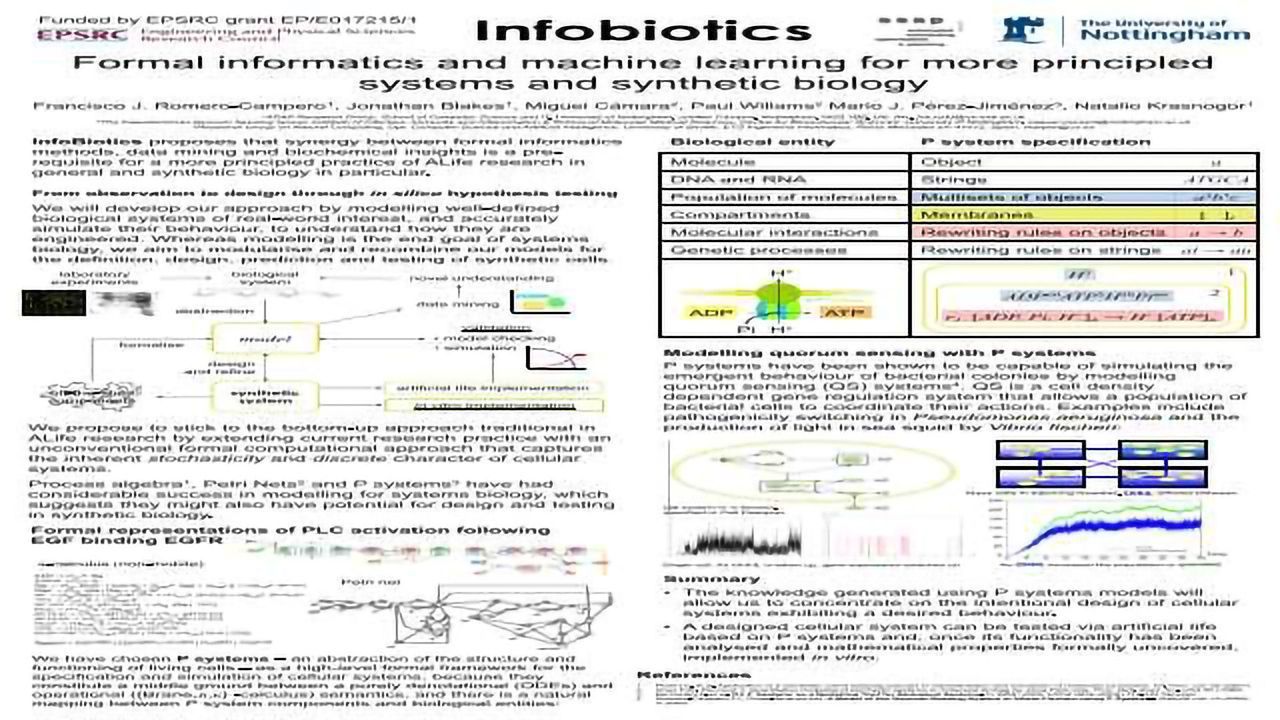Formal informatics and machine learning for more principled systems and synthetic biology