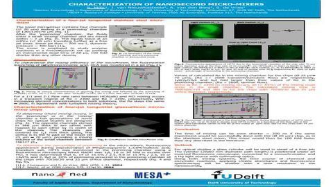 Characterization of nanosecond micro-mixers