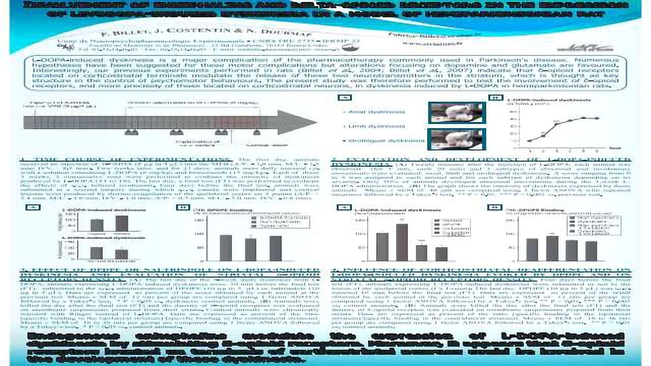 Involvement of enkephalins and delta-opioid receptors in the expression of levodopa-induced dyskinesia in a model of hemiparkinsonian rat