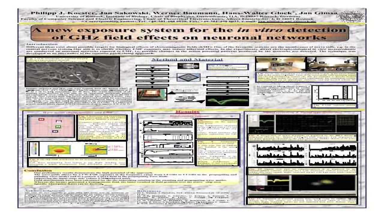 A new exposure system for the in vitro detection of GHz field effects on neuronal networks