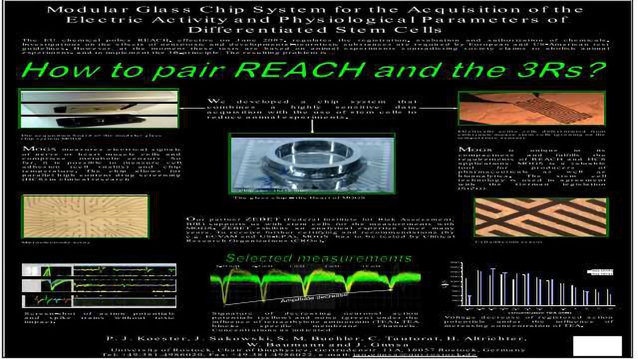Modular Glass Chip System for the Acquisition of the Electric Activity and Physiological Parameters of Differentiated Stem Cells