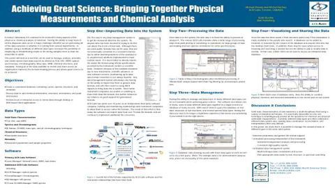 Achieving Great Science : Bringing Together Physical Measurements and Chemical Analysis